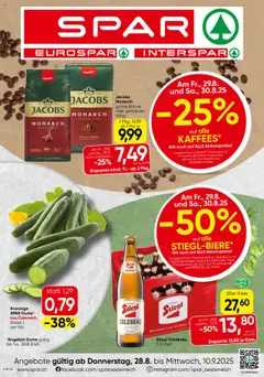 Vorschau der Angebote: Spar Wien gültig ab 28.08.2025