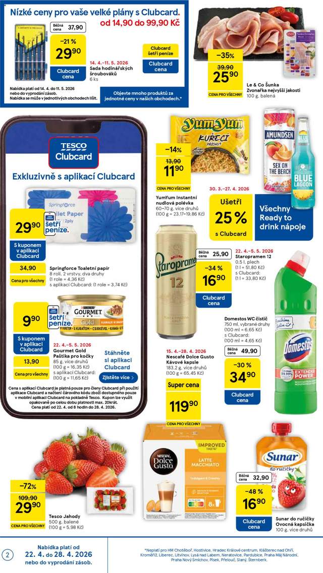 Nový Tesco leták od 22.04.