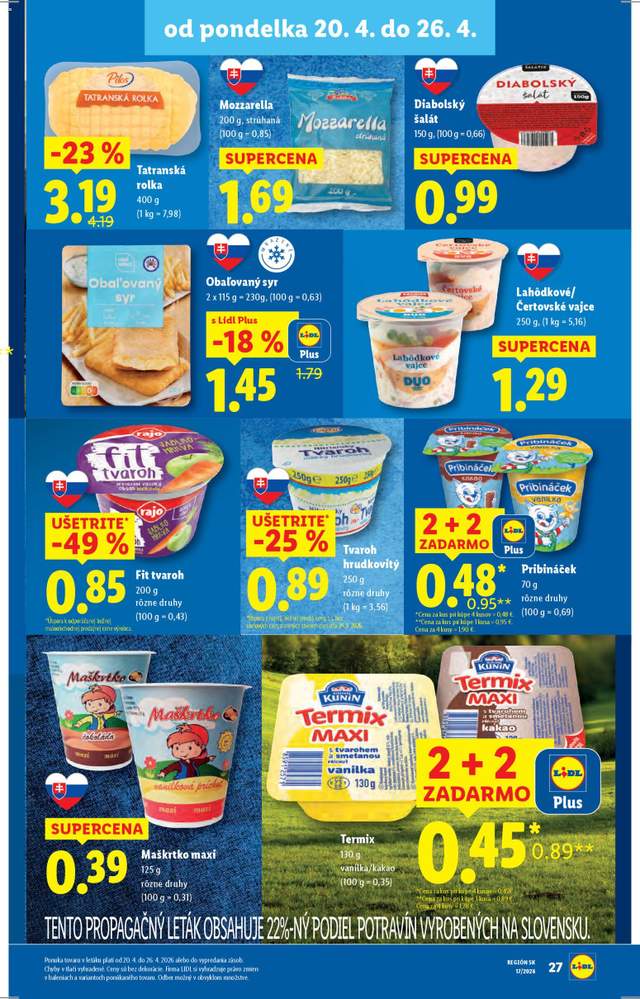 Nový Lidl leták od 20.04.
