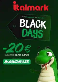 Anteprima dell'opuscolo Black Friday dal negozio Italmark valido da 28/11/2025
