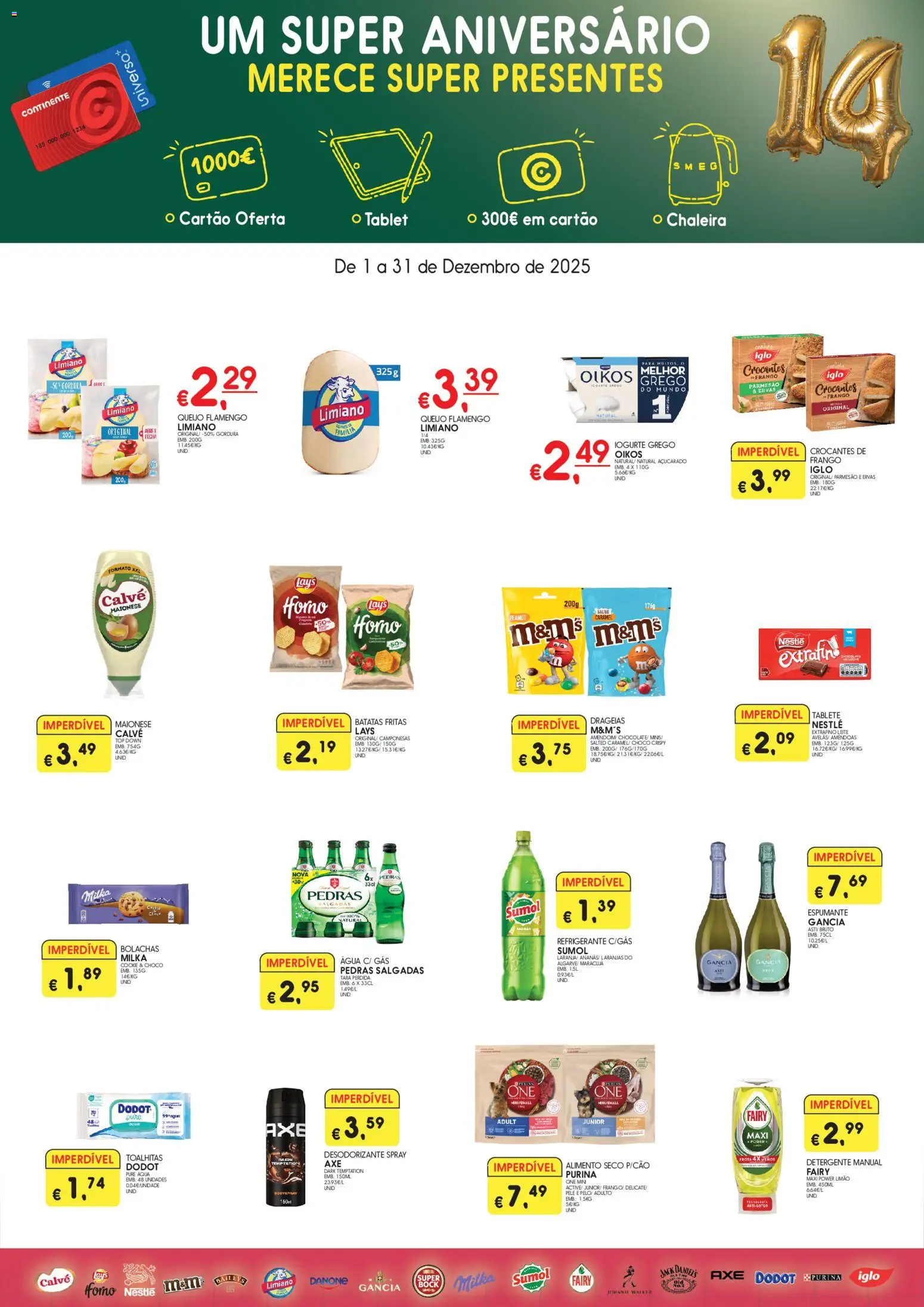 Pré-visualização do folheto da loja Meu Super válida a partir de 01/12/2025 - Agua, Batatas, Laranjas, Leite, Amêndoas, Iogurte grego, Espumante, Refrigerante
