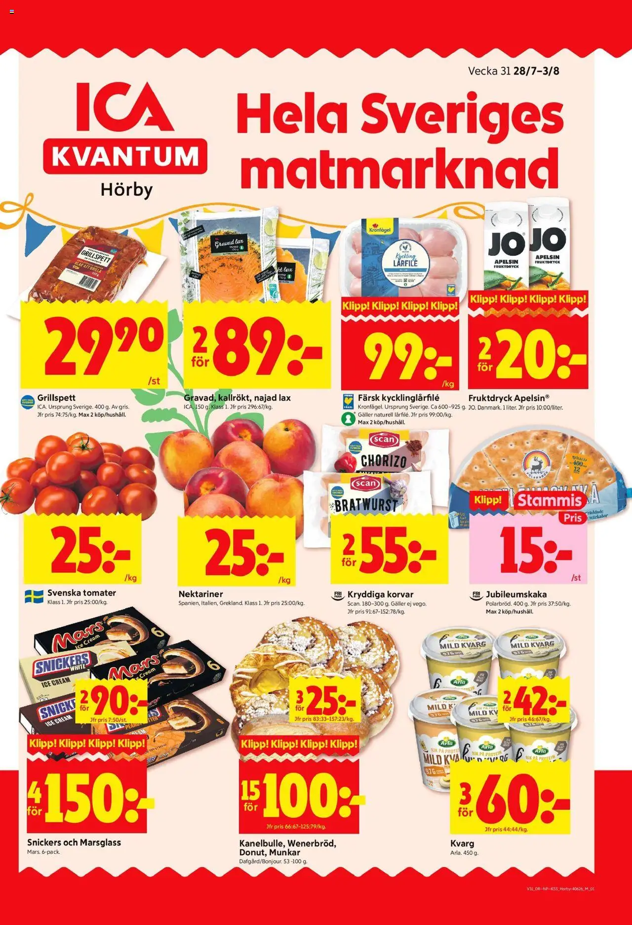 Hörby är giltig 28/07 2025 > Veckans Erbjudanden gäller från 28/07/2025 till 03/08/2025 sidnummer 1