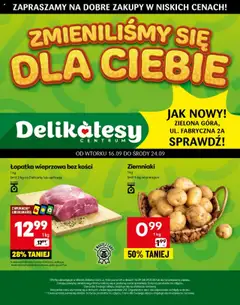 Pogląd gazetki "Zielona Góra Otwarcie" ze sklepu Delikatesy Centrum ważnej od 16.09.2025