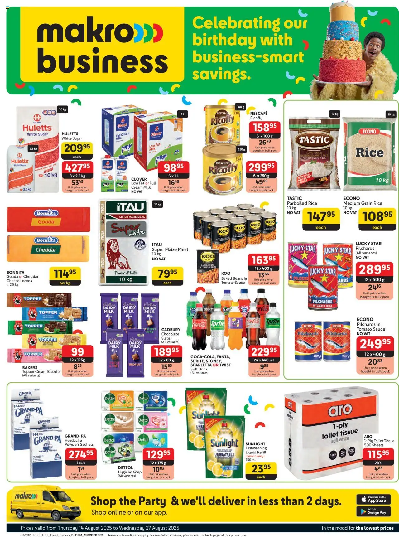 Makro Bloemfontein - Business from 14/08 - 27/08/2025 > Promotions
