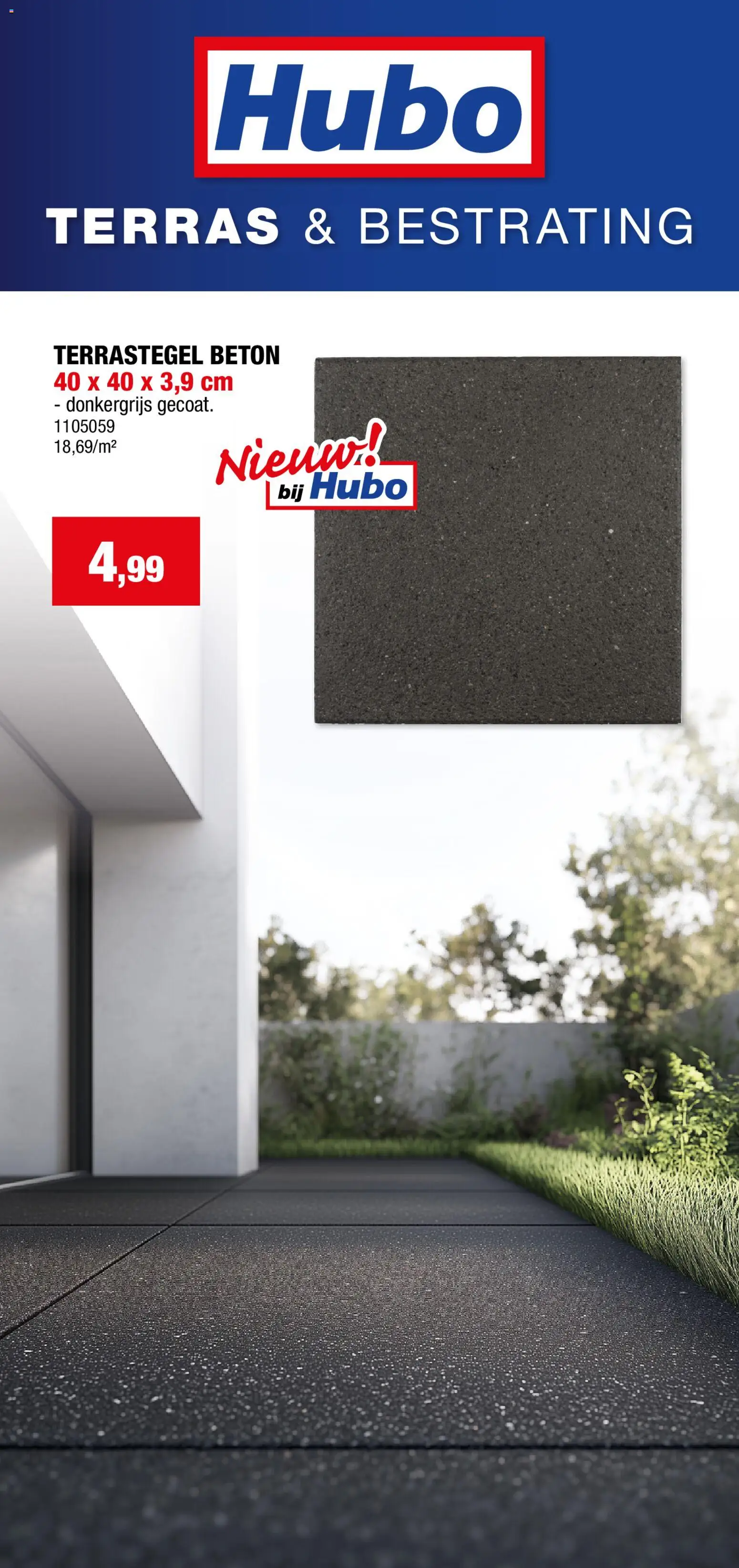 Voorbeeld van Hubo Terras & bestrating van winkel Hubo geldig vanaf 17/03/2026