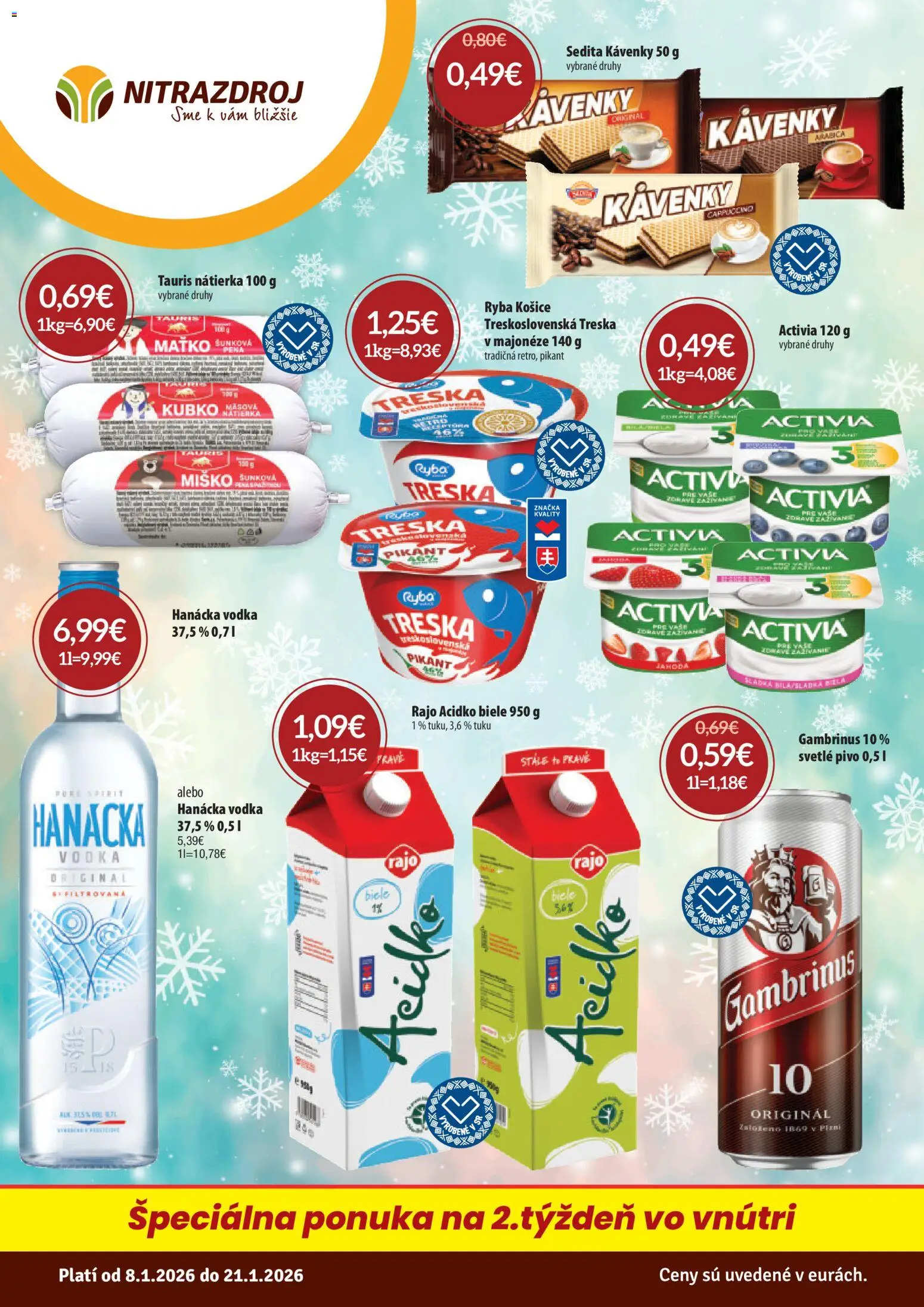 Náhľad Nitrazdroj letáku platného od 08.01.2026