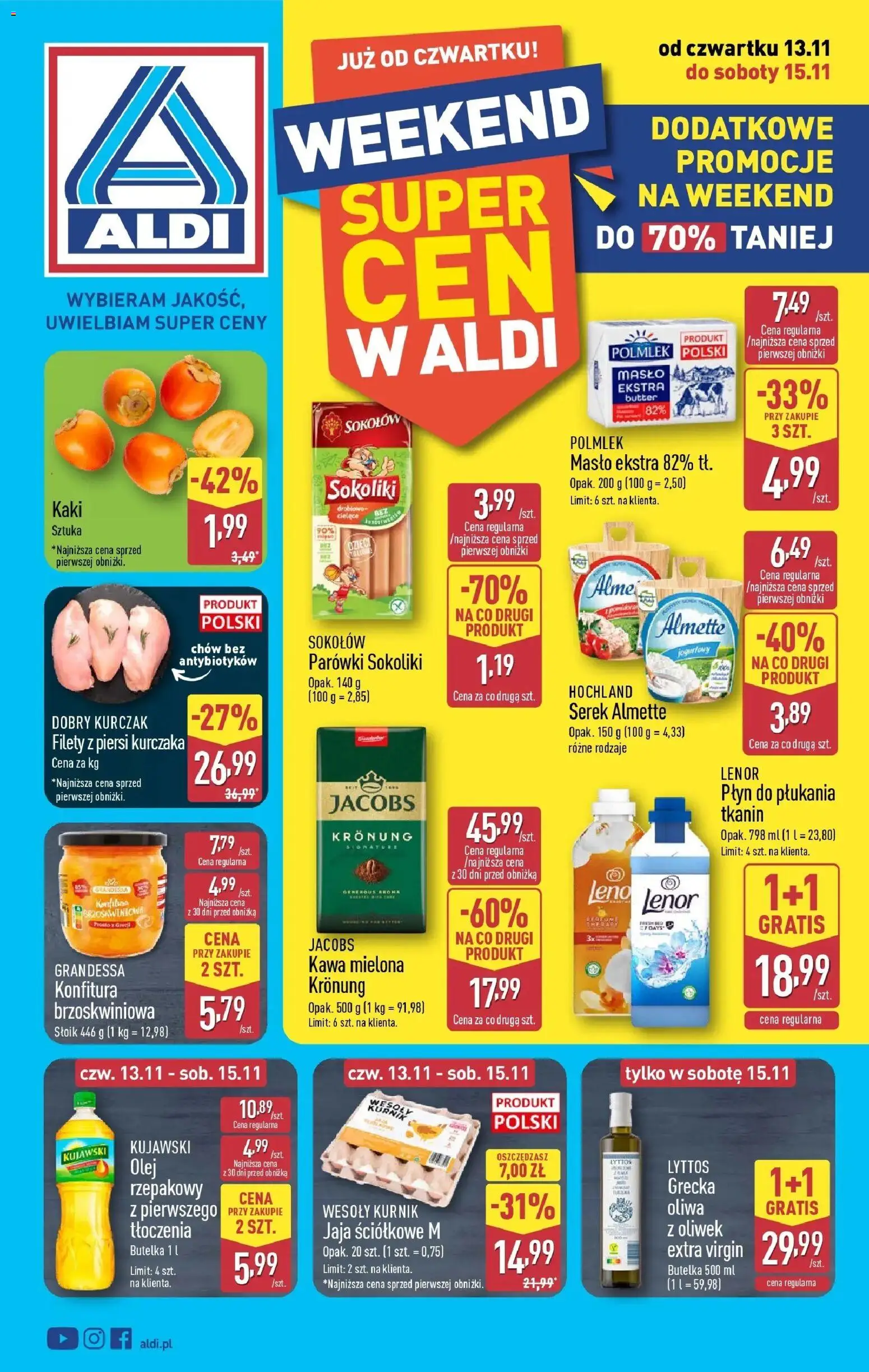 Pogląd gazetki "Weekend super cen w ALDI" ze sklepu Aldi ważnej od 12.11.2025