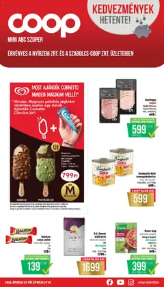 COOP - COOP - Mini & Abc & Szuper / Nyírzem megtekintése, amely érvényes 2026.04.23.-től