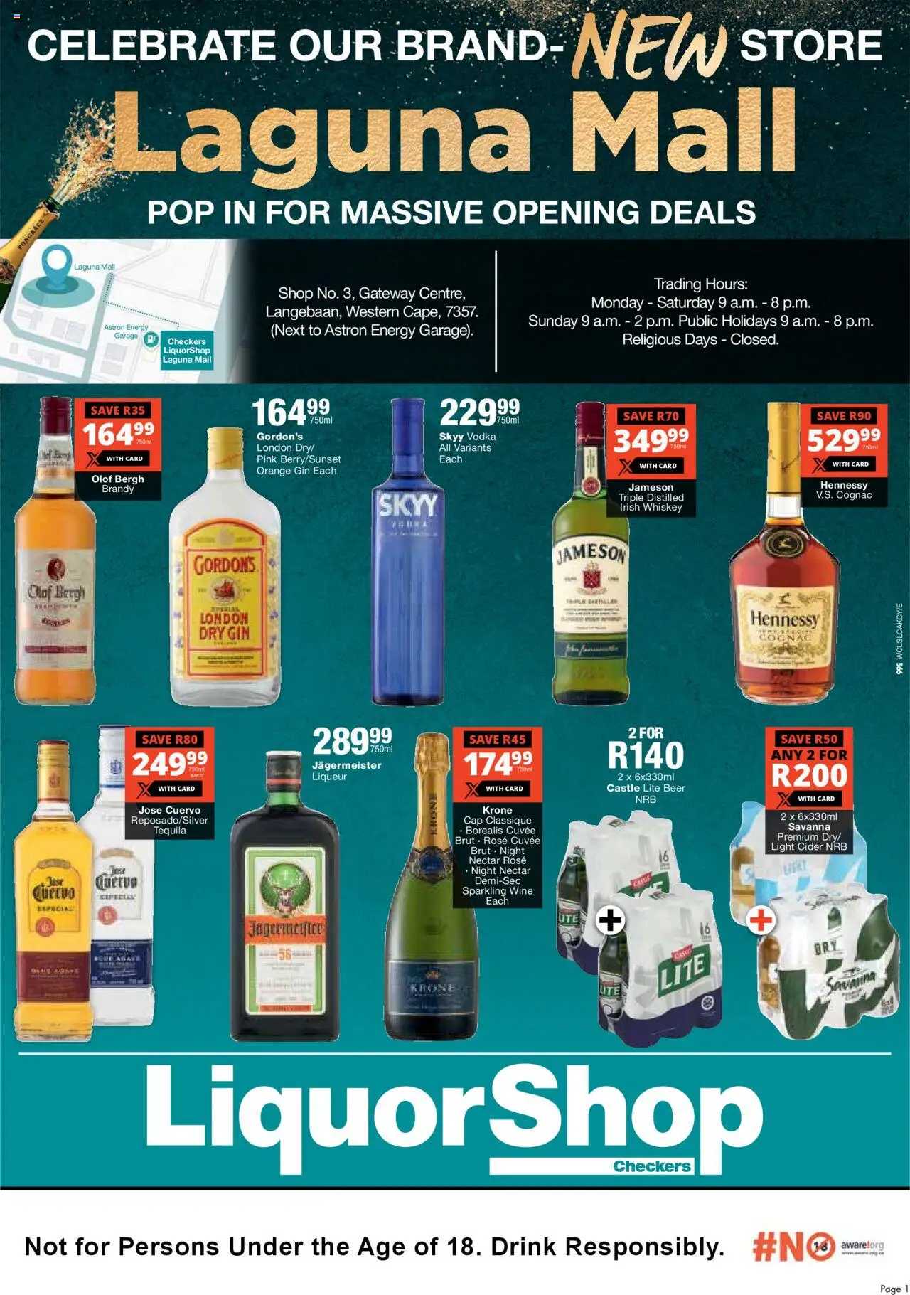 Checkers Western Cape - LiquorShop Laguna Mall Store Opening 07/08 - 24/08/2025 >> Catalogue