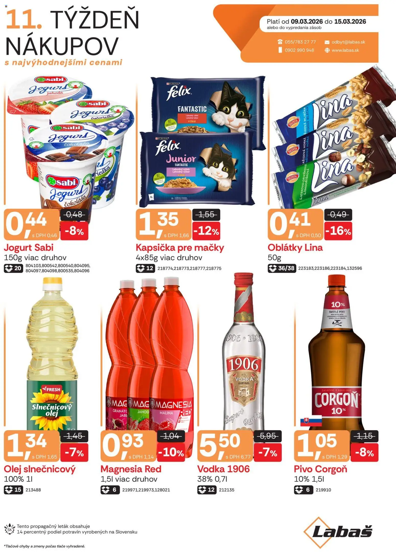 Náhľad Labaš letáku platného od 09.03.2026