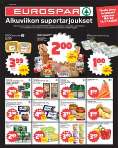 Kaupan Tokmanni EUROSPAR Ylöjärvi Ruokasanomat esikatselu, voimassa 15/09/2025