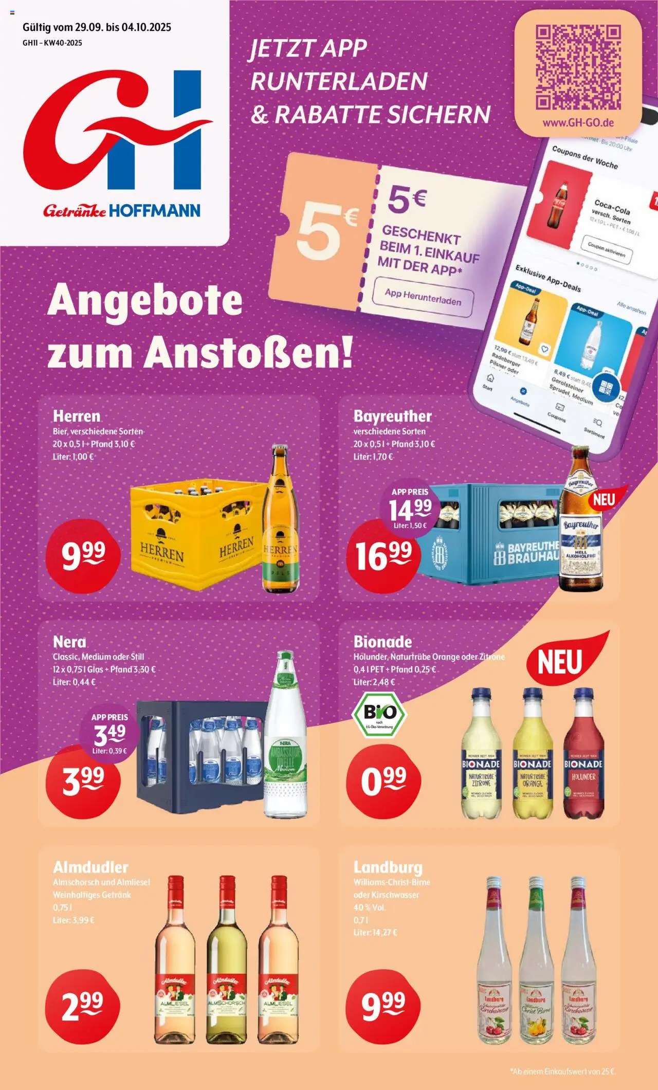 Getränke Hoffmann Prospekt (vom 29.09.2025 - 04.10.2025)