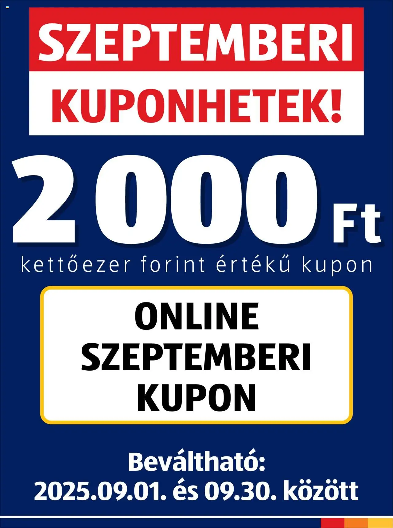 Aldi aktuális szórólap, érvényes 2025.09.01.-től - 1 oldal
