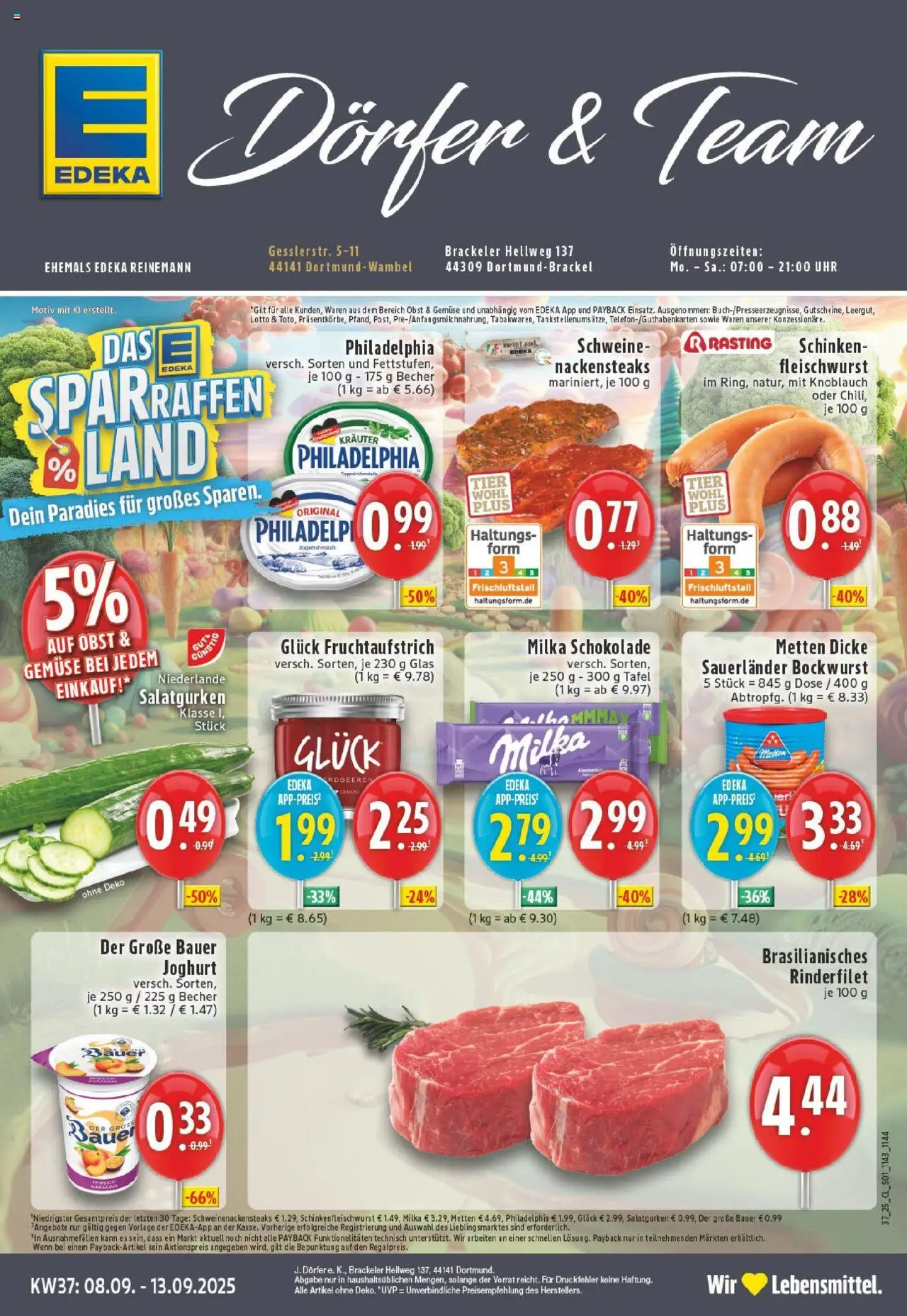 EDEKA Prospekt ab 07.09.2025 - Prospekt Dortmund-Wambel Online