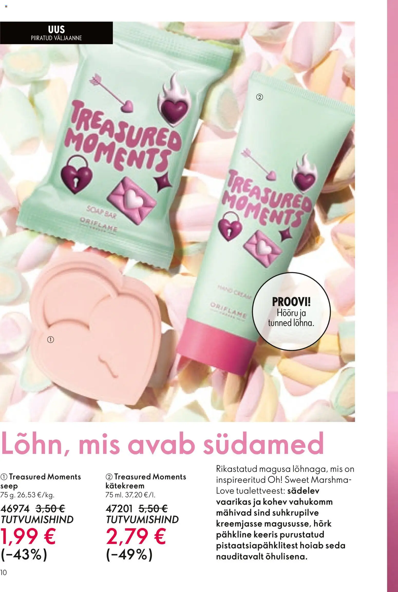 Oriflame kliendilehe eelvaade alates 2026.01.28