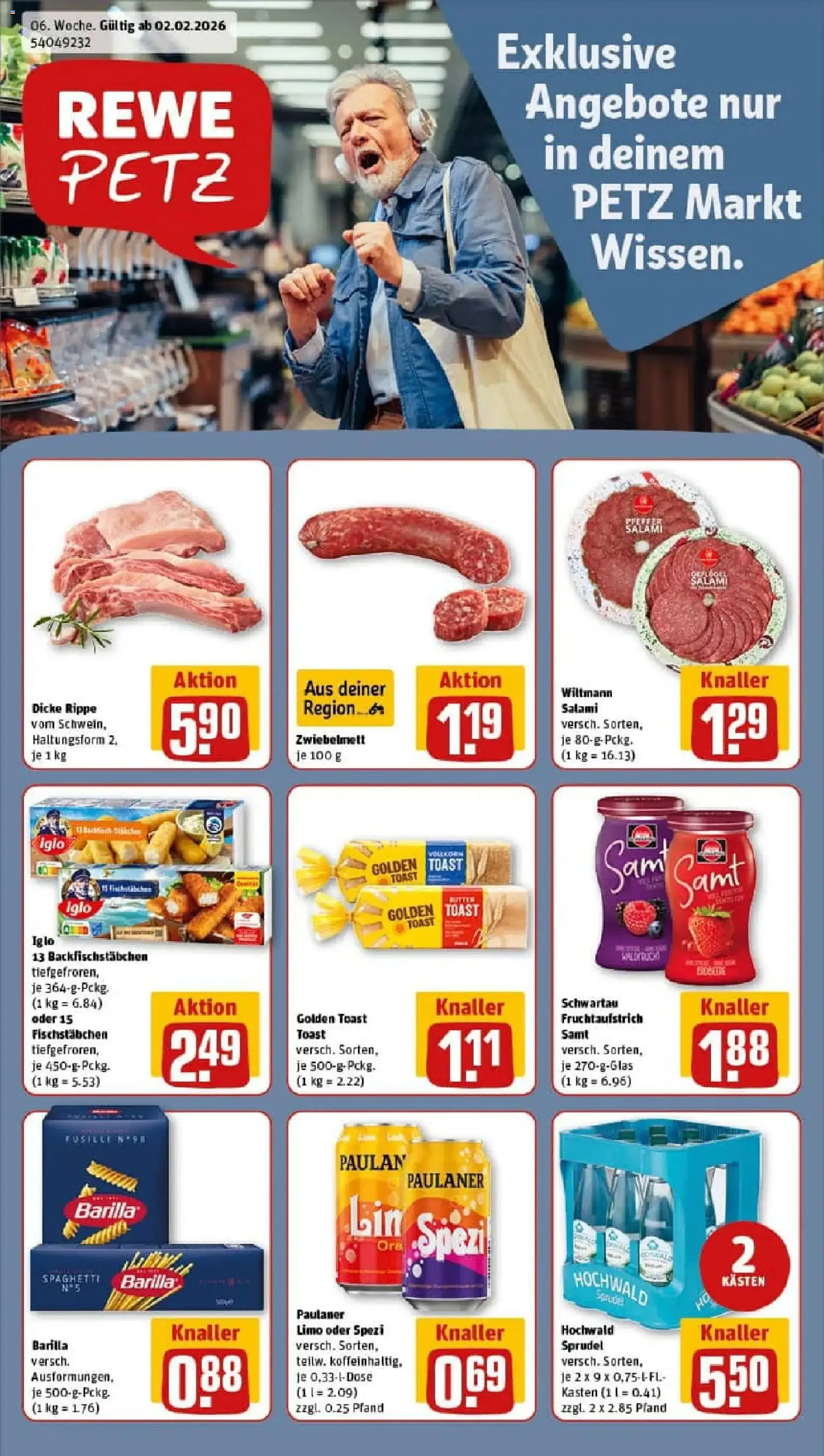 Vorschau von dem Prospekt des Geschäftes Rewe, gültig ab dem 02.02.2026