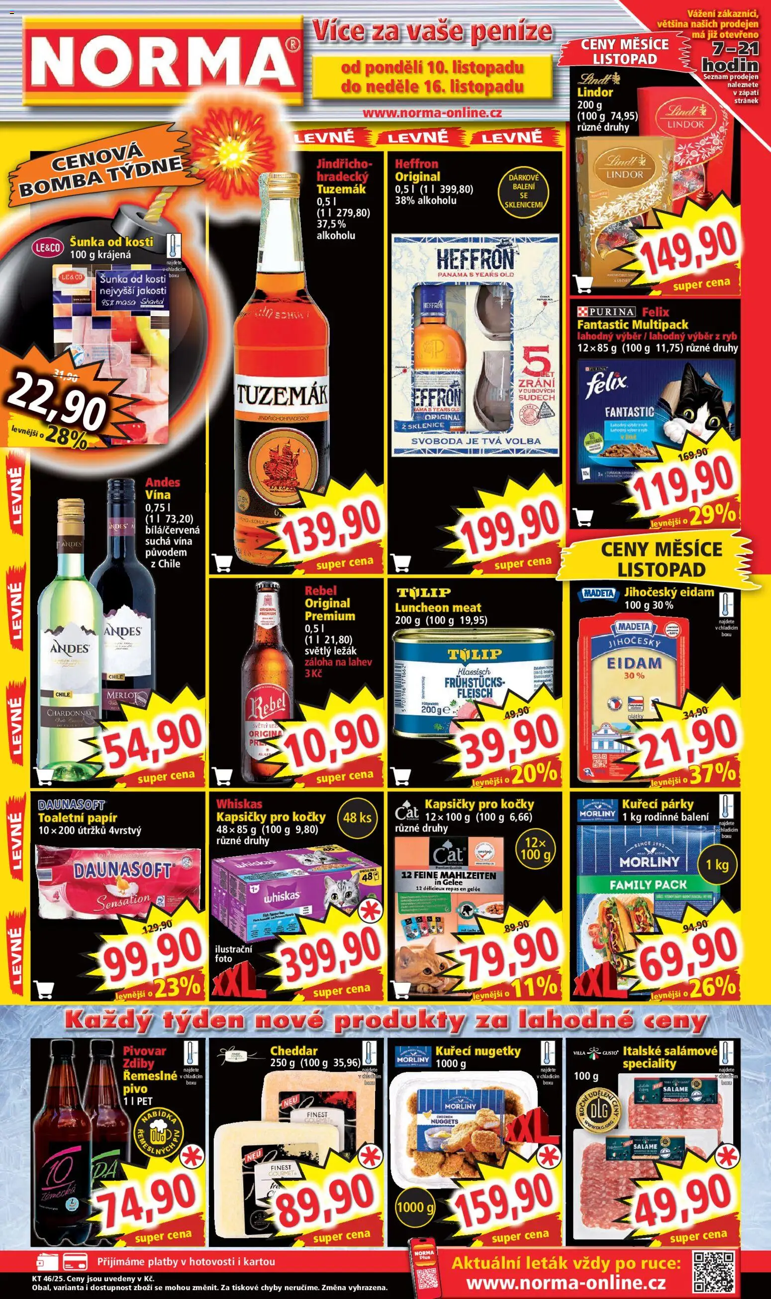 Náhled nabídky: Norma Leták platný od 10.11.2025