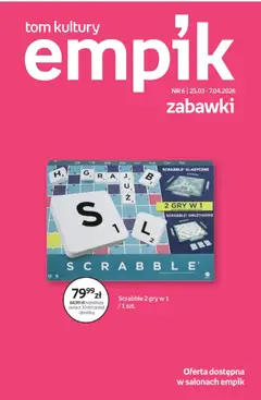 Pogląd gazetki "Empik promocje - Tom kultury Zabawki" ze sklepu Empik ważnej od 25.03.2026