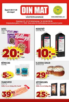 Förhandsgranska reklamblad Aktuella reklamblad Din Mat från butik Din Mat gäller från 05/01/2026