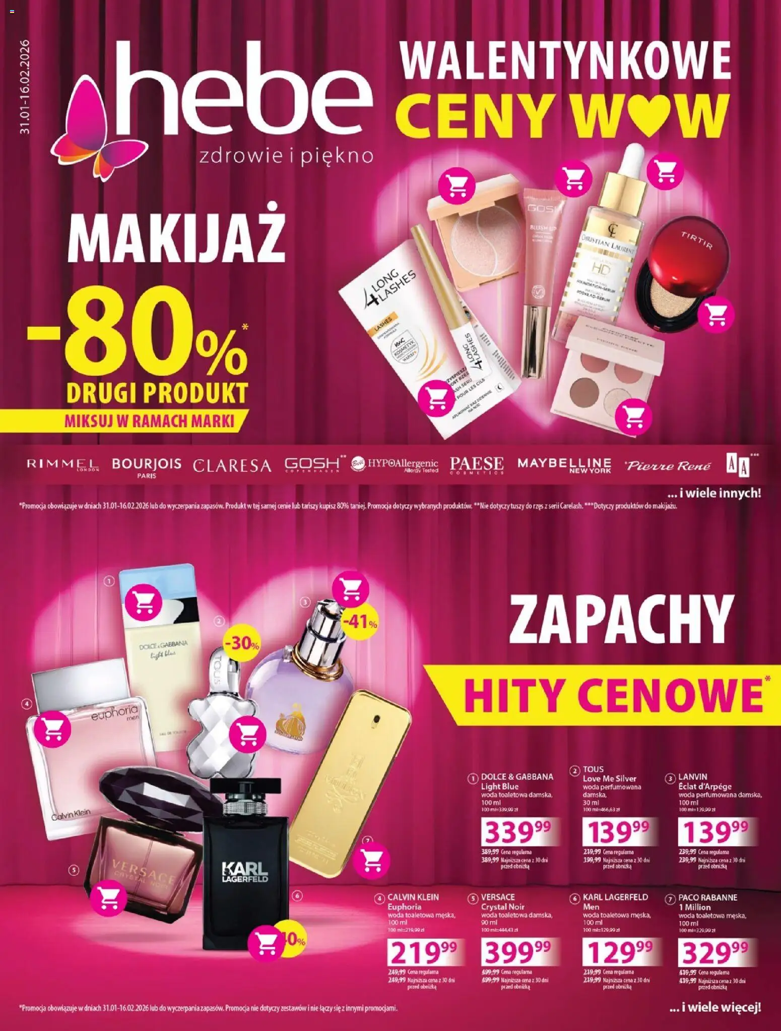 Pogląd gazetki "Walentynki" ze sklepu Hebe ważnej od 31.01.2026