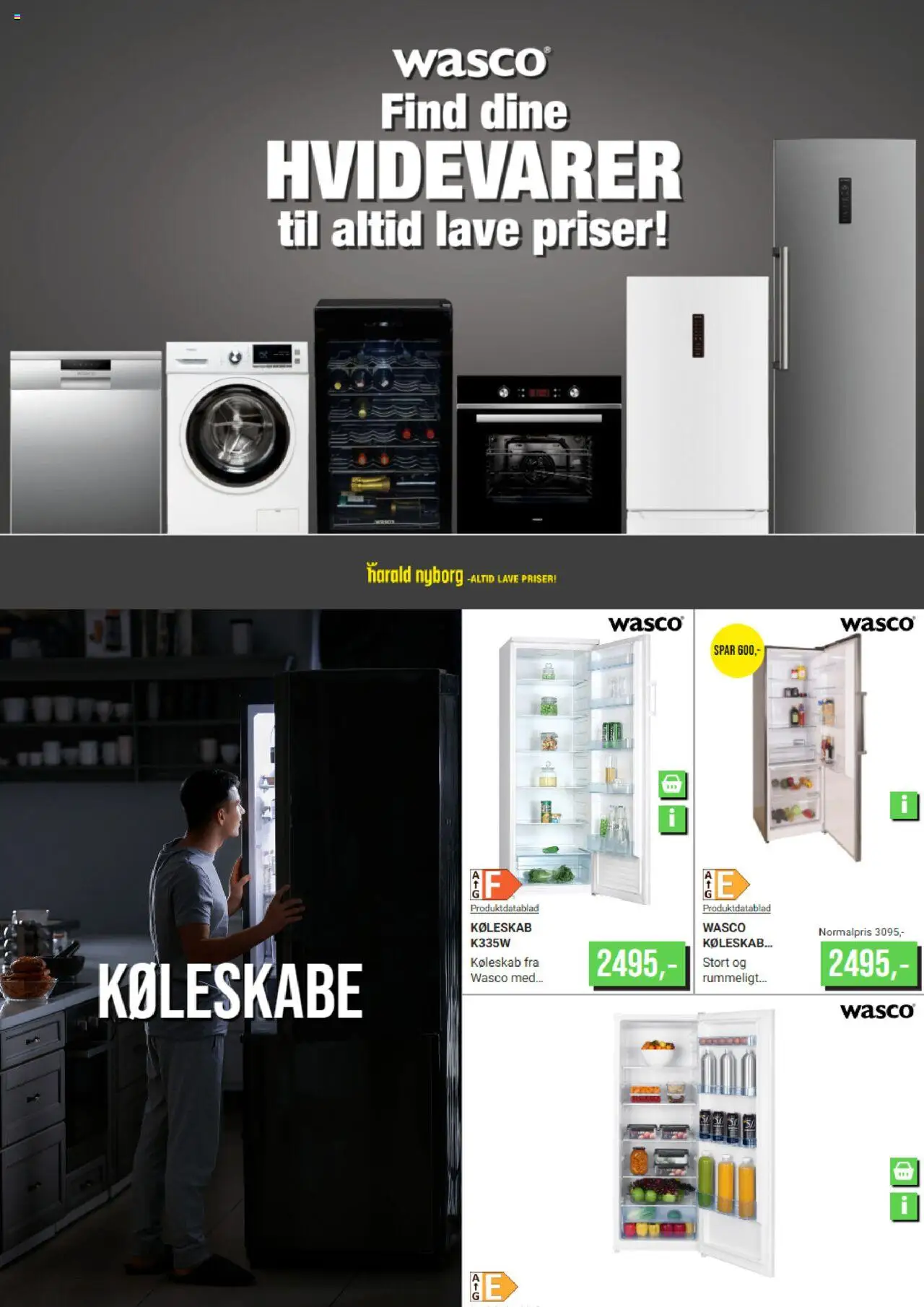 Eksempel på tilbudsavis Hvidevarer fra butik Harald Nyborg gyldig fra 18/06/2024