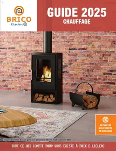 Prévisualisation de Guide chauffage du magasin Brico E.Leclerc formulaire valide 19/08/2025