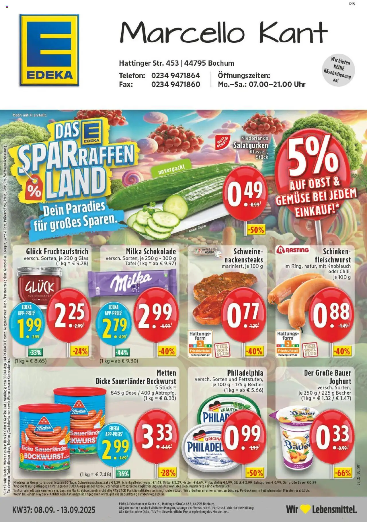EDEKA Prospekt ab 07.09.2025 - Prospekt Bochum Online