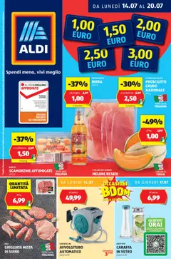 Anteprima dell'opuscolo Attuale volantino dal negozio Aldi valido da 14/07/2025