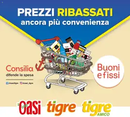 Anteprima dell'opuscolo Volantino Prezzi Ribassati dal negozio Tigre valido da 11/06/2025