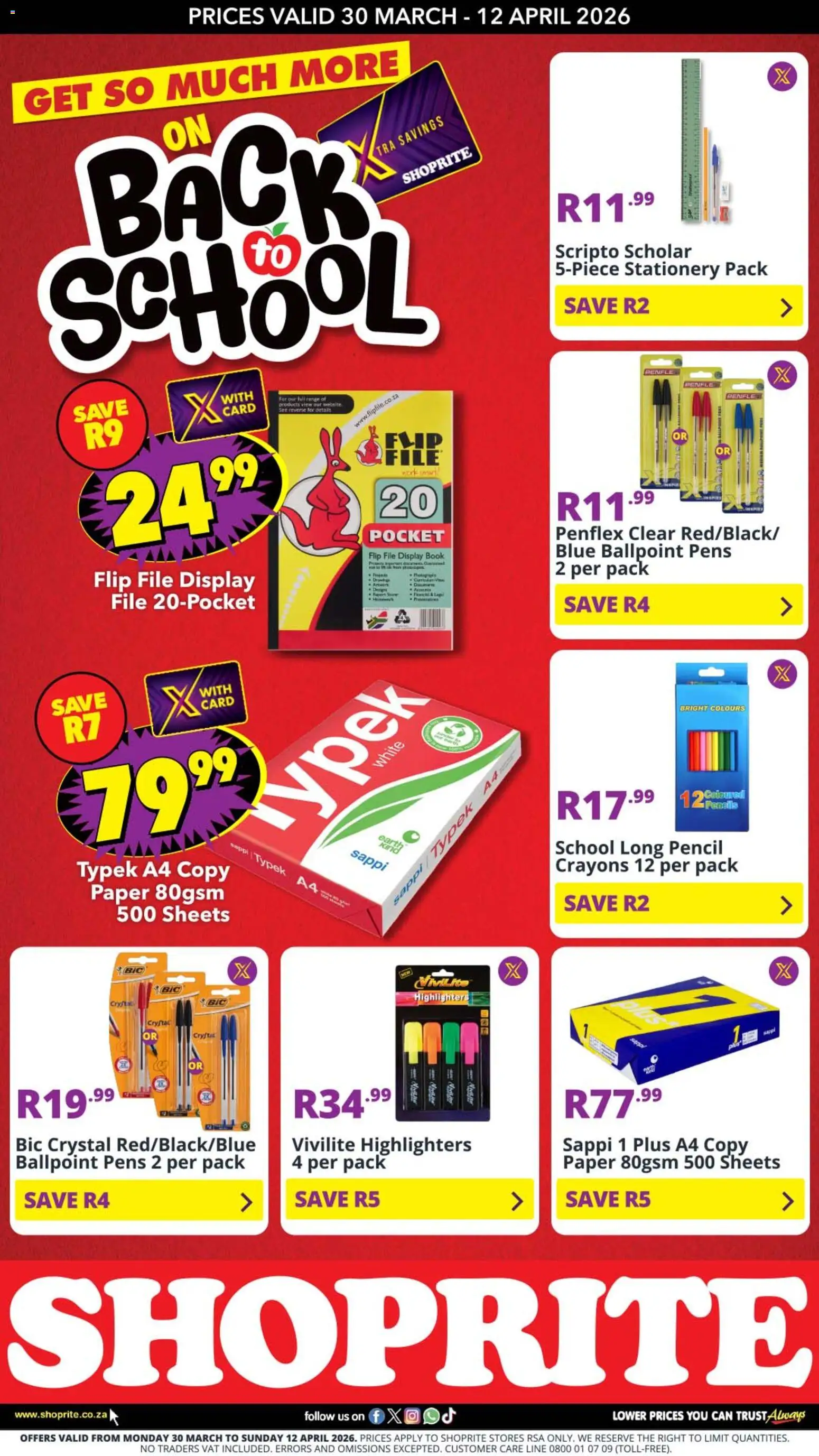 Preview of Shoprite flyer valid from 30/03/2026