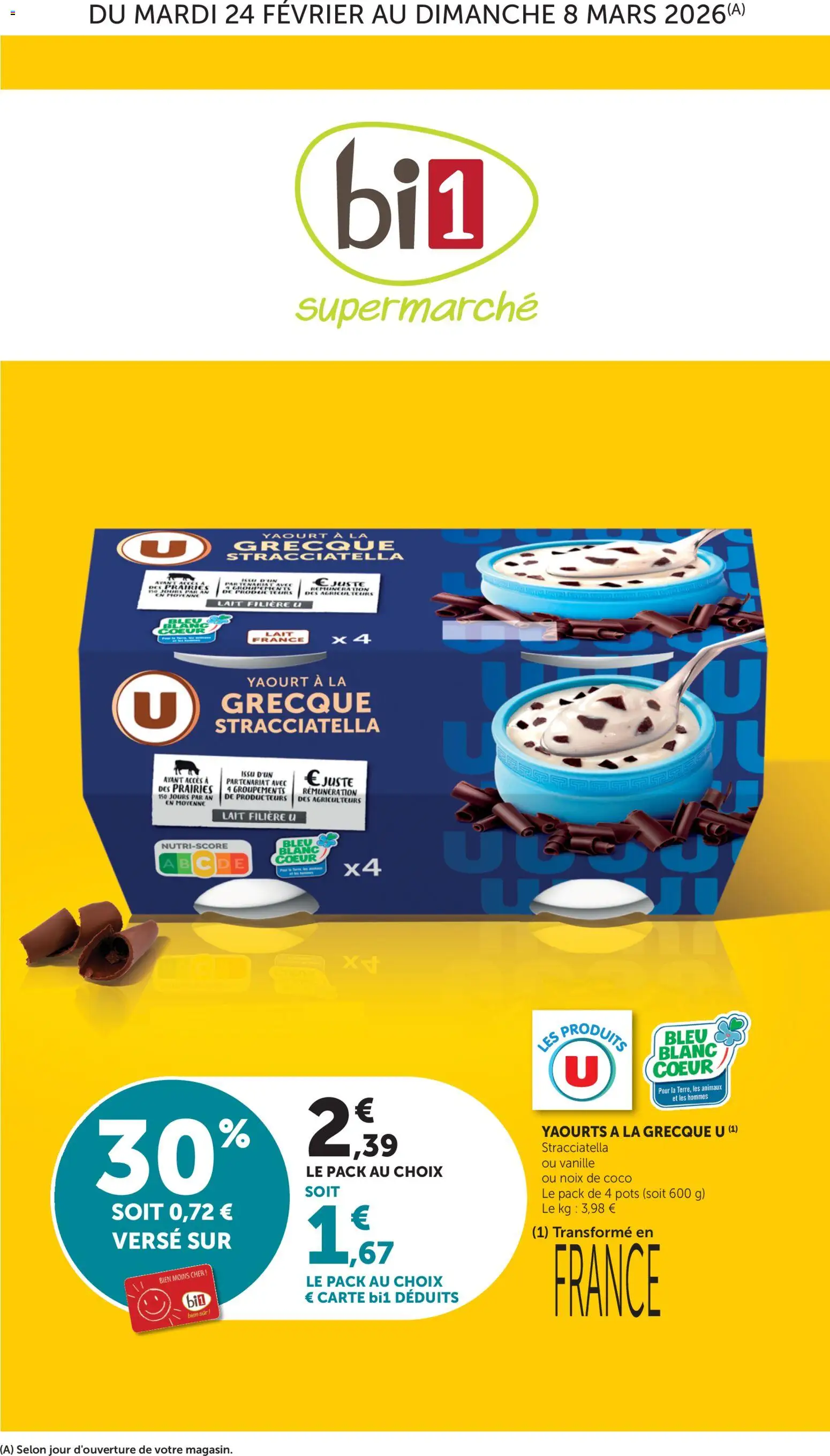 Prévisualisation de Catalogue du magasin bi1 formulaire valide 24/02/2026