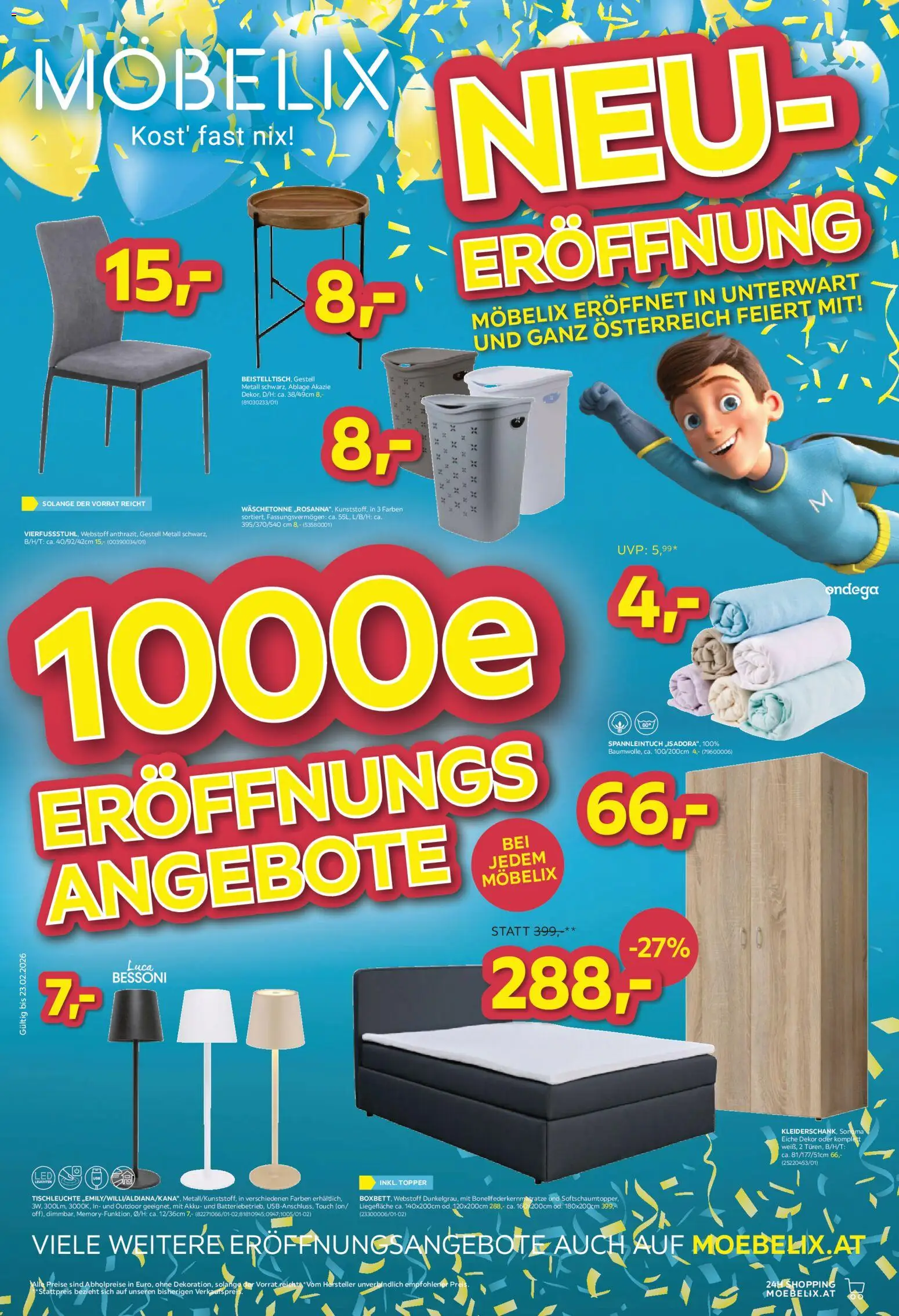 Vorschau der Angebote: Möbelix Angebote gültig ab 16.02.2026