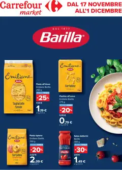 Anteprima dell'opuscolo Volantino Market Barilla dal negozio Carrefour valido da 17/11/2025