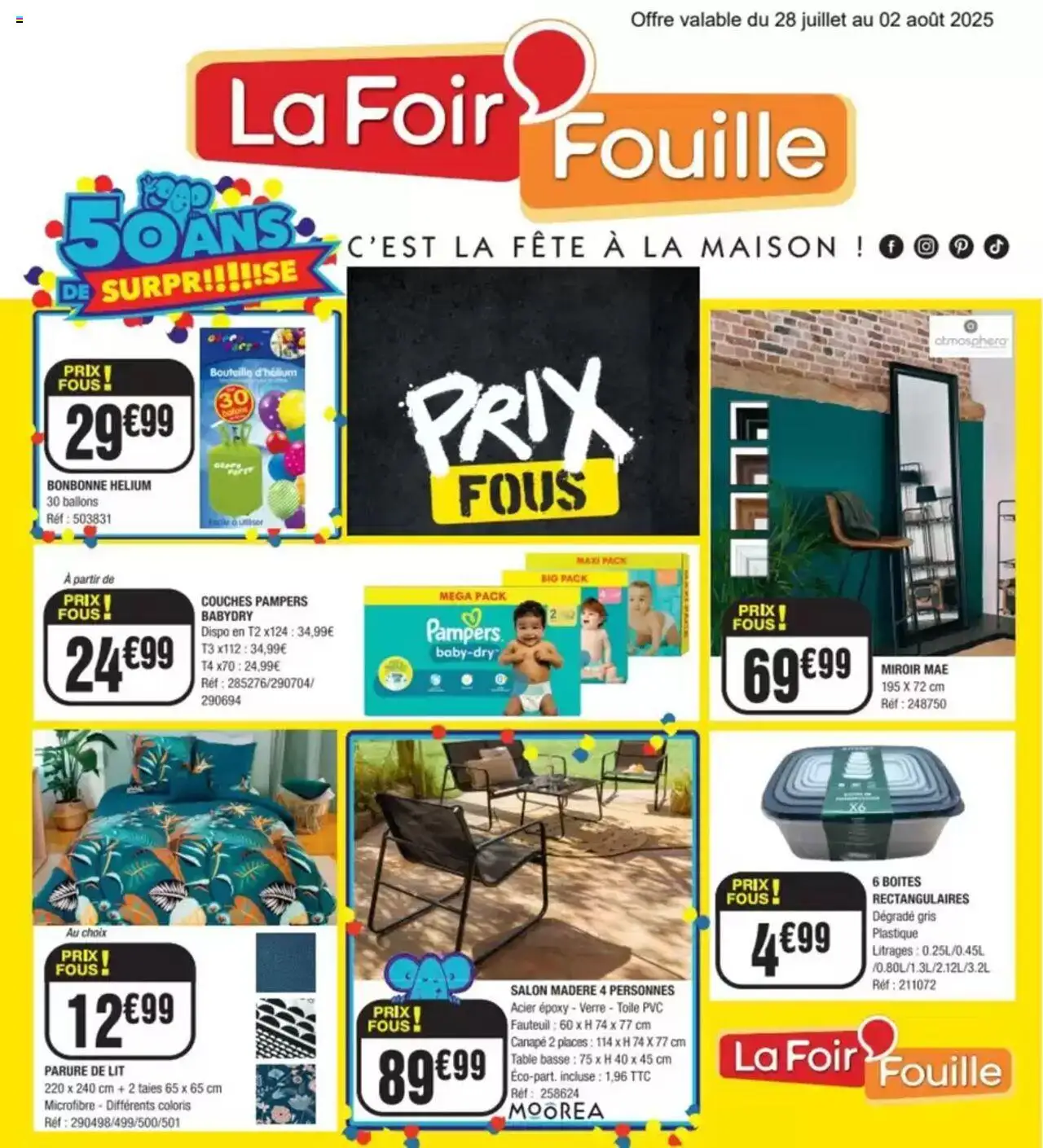 Catalogue de la semaine 31 de la boutique La Foir'Fouille valable du 28/07/2025 - Page numéro 1