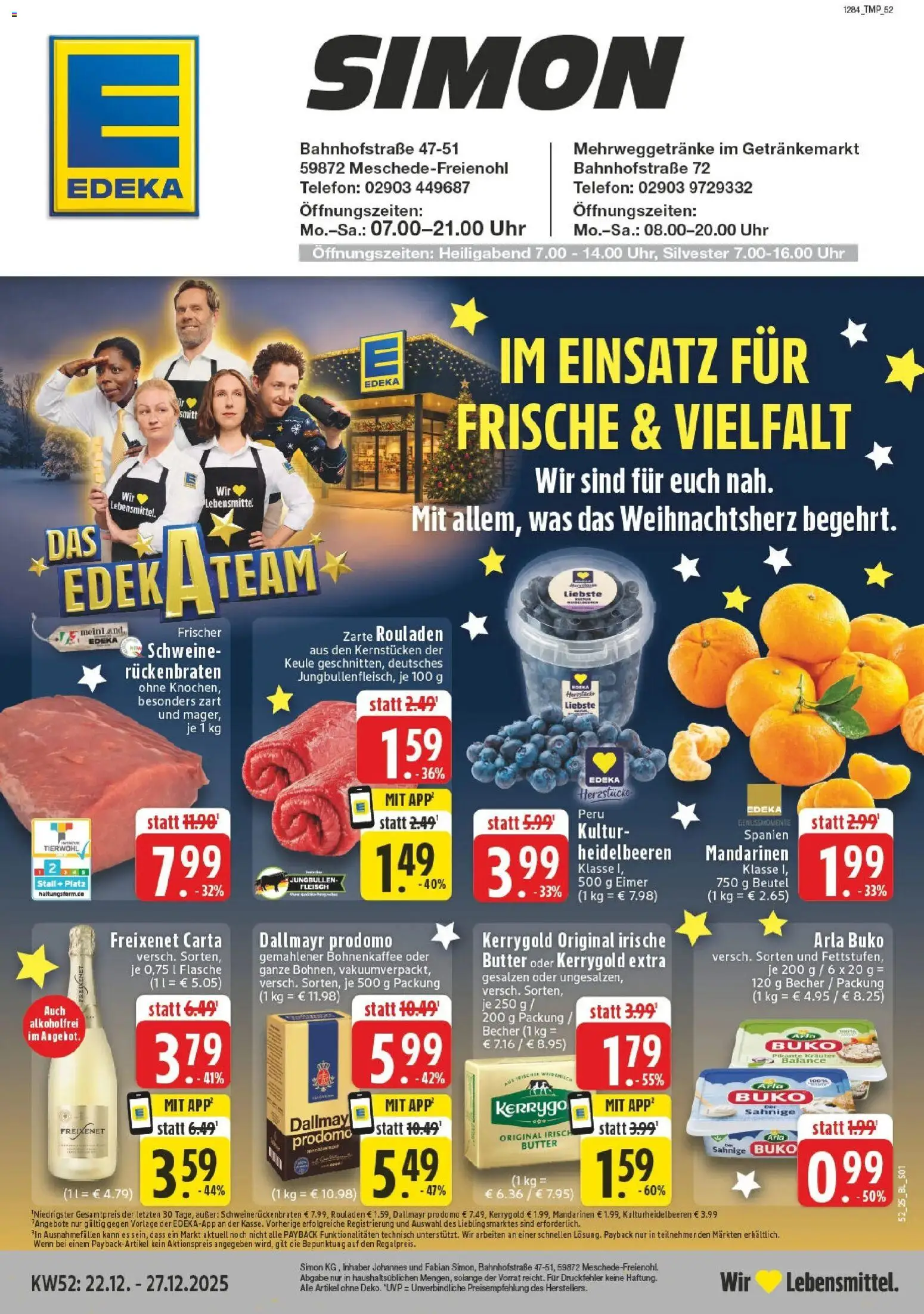 Vorschau von dem Prospekt des Geschäftes Edeka, gültig ab dem 22.12.2025