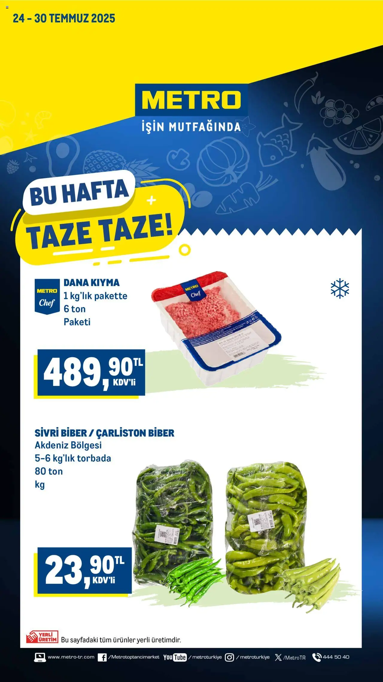 Metro Taze Ürünler (24 - 30 Temmuz 2025) - Sayfa numarası 1