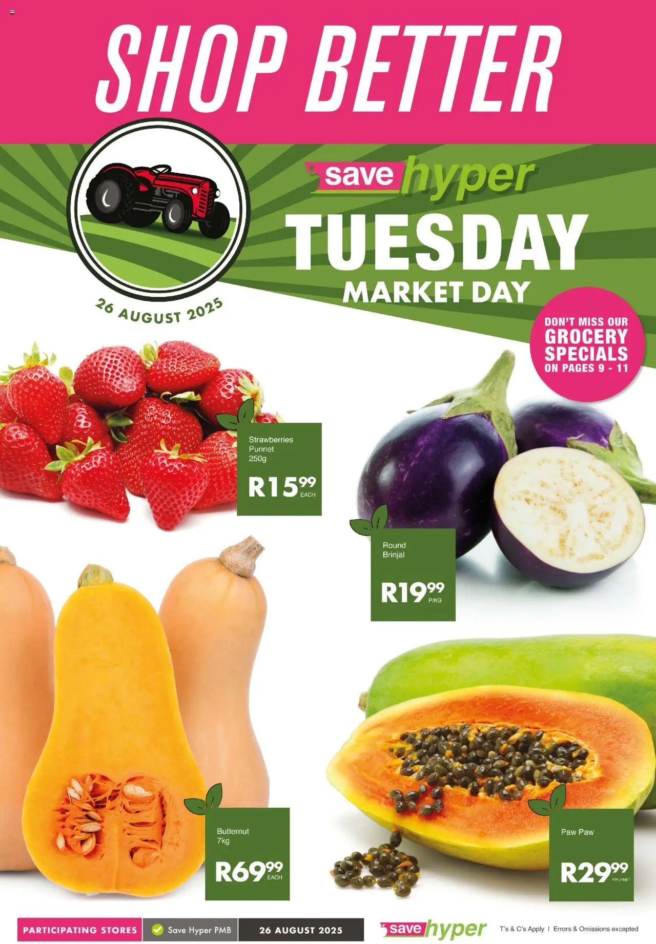 Save Market Day from 26/08 - 26/08/2025 > Promotions