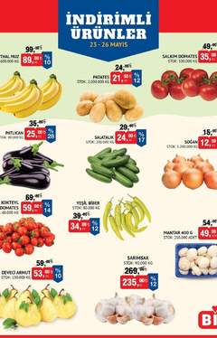 BİM - Meyve-Sebze, Meyve Sebze