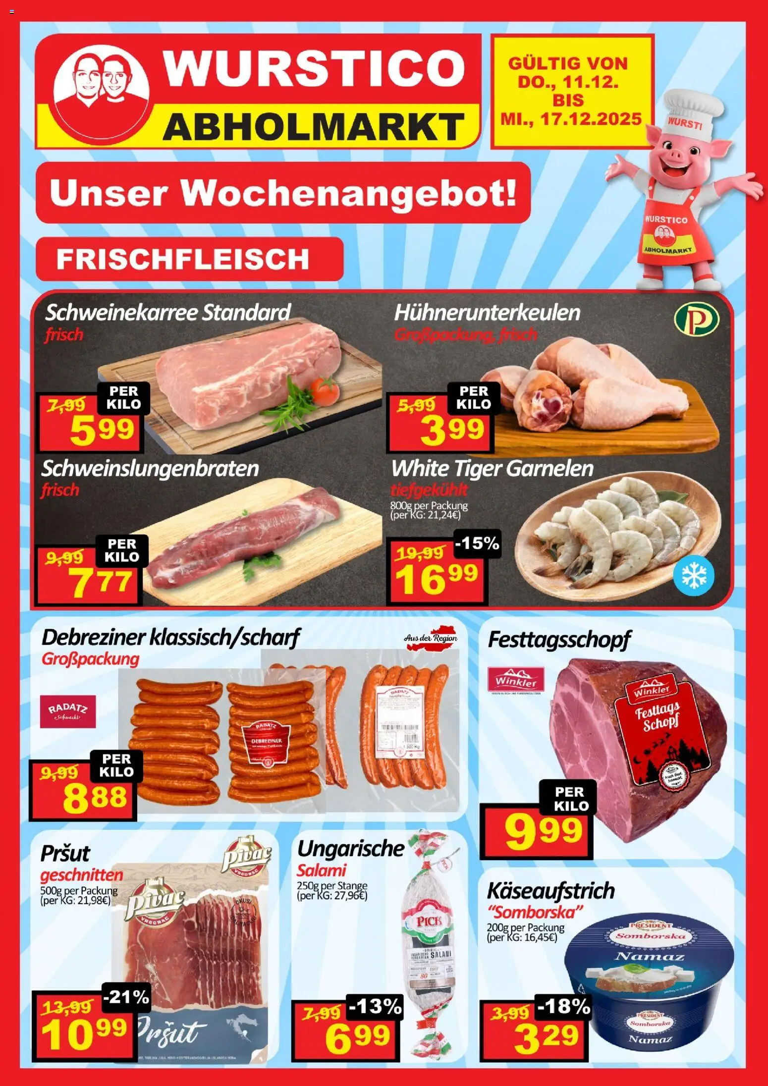Vorschau der Angebote: Wurstico Abholmarkt Flugblatt gültig ab 11.12.2025 - Salami