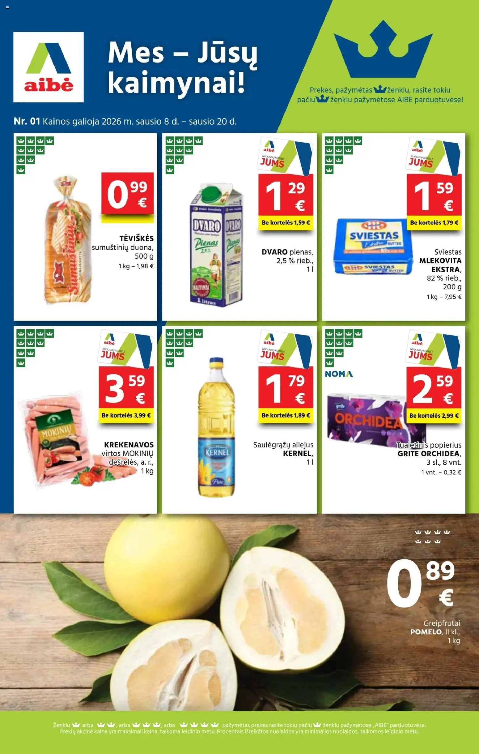 AIBE parduotuvės leidinio Leidinys galiojančio nuo 2026.01.08 peržiūra