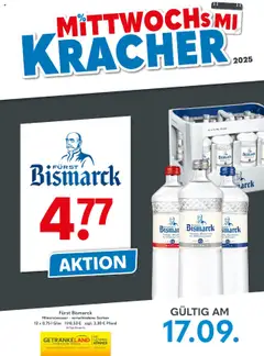 Vorschau von dem Prospekt des Geschäftes Getränkeland, gültig ab dem 17.09.2025