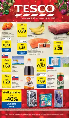 Náhľad Tesco letáku platného od 17.12.2025
