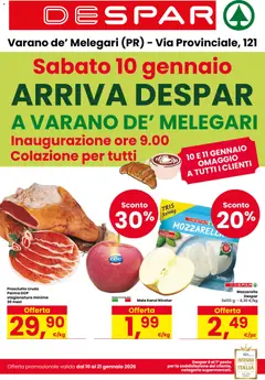 Anteprima dell'opuscolo Volantino Varano de' Melegari dal negozio Despar valido da 10/01/2026