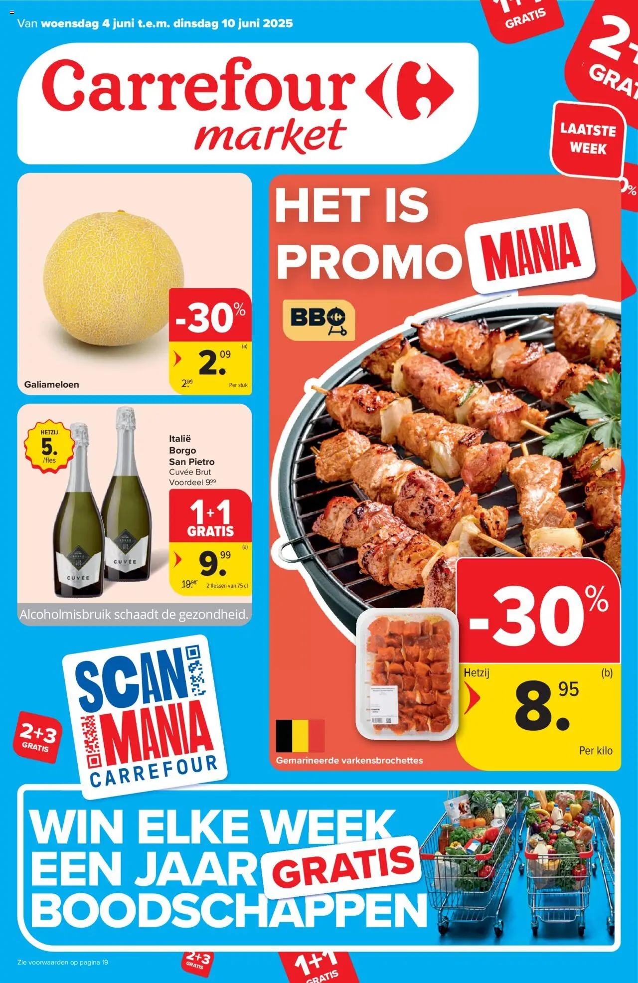 Carrefour market shop Folder week 23 geldig vanaf 04/06/2025 - Paginanummer 1