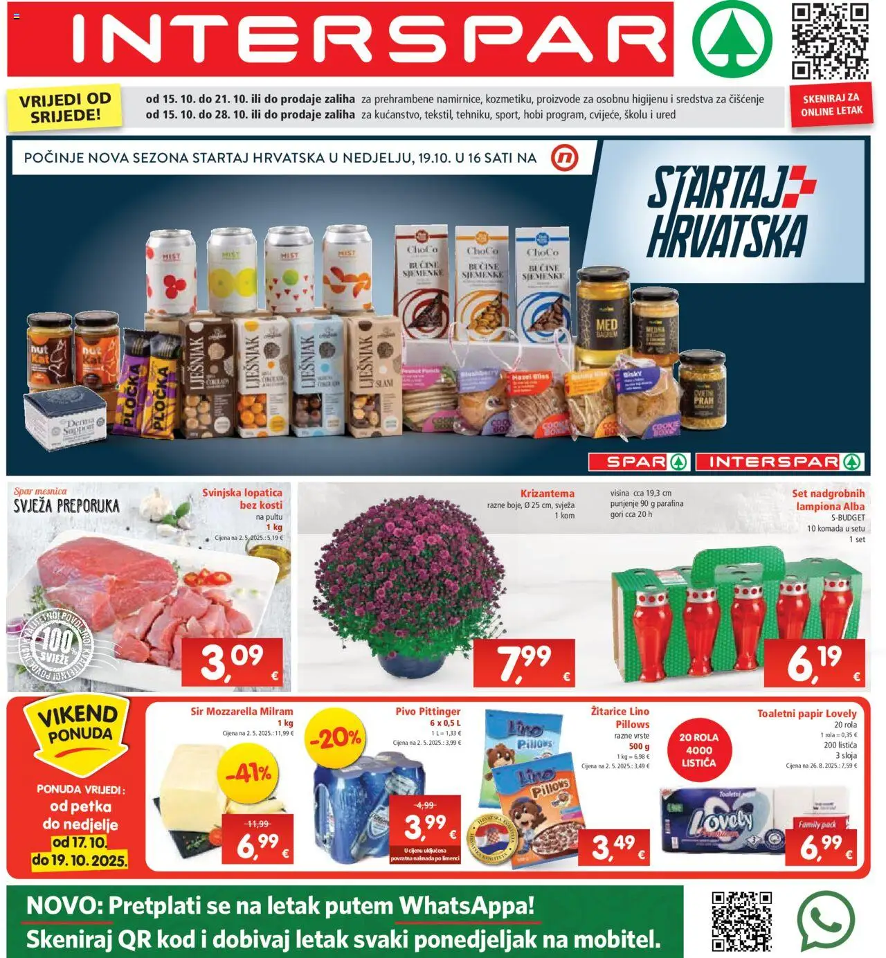Interspar aktualni Katalog vrijedi od 15.10.2025 - tjedna akcija broj stranice 1