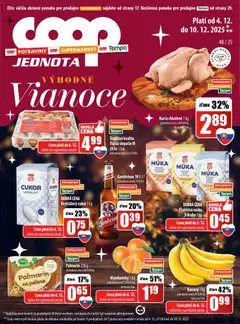 Náhľad COOP Jednota letáku platného od 04.12.2025