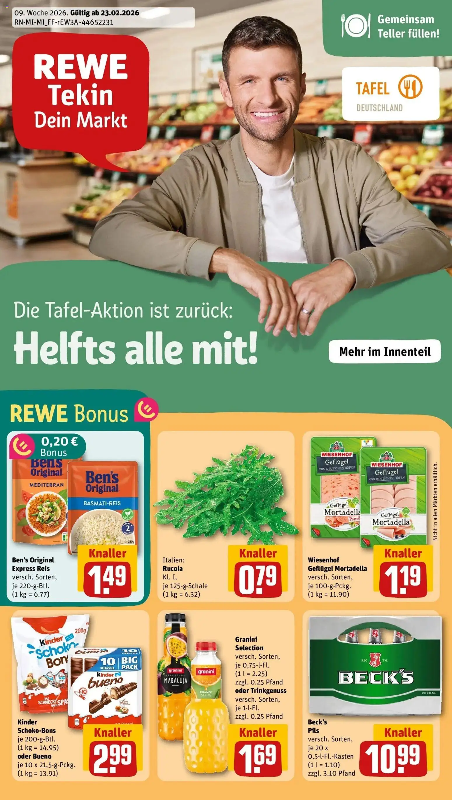 Vorschau von dem Prospekt des Geschäftes Rewe, gültig ab dem 22.02.2026