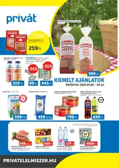 PRIVÁT - PRIVÁT Déli vármegyék megtekintése, amely érvényes 2026.04.09.-től