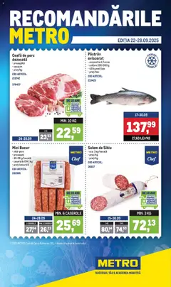 Previzualizarea de cataloage: Metro Catalog nou valabil de la 22.09.2025