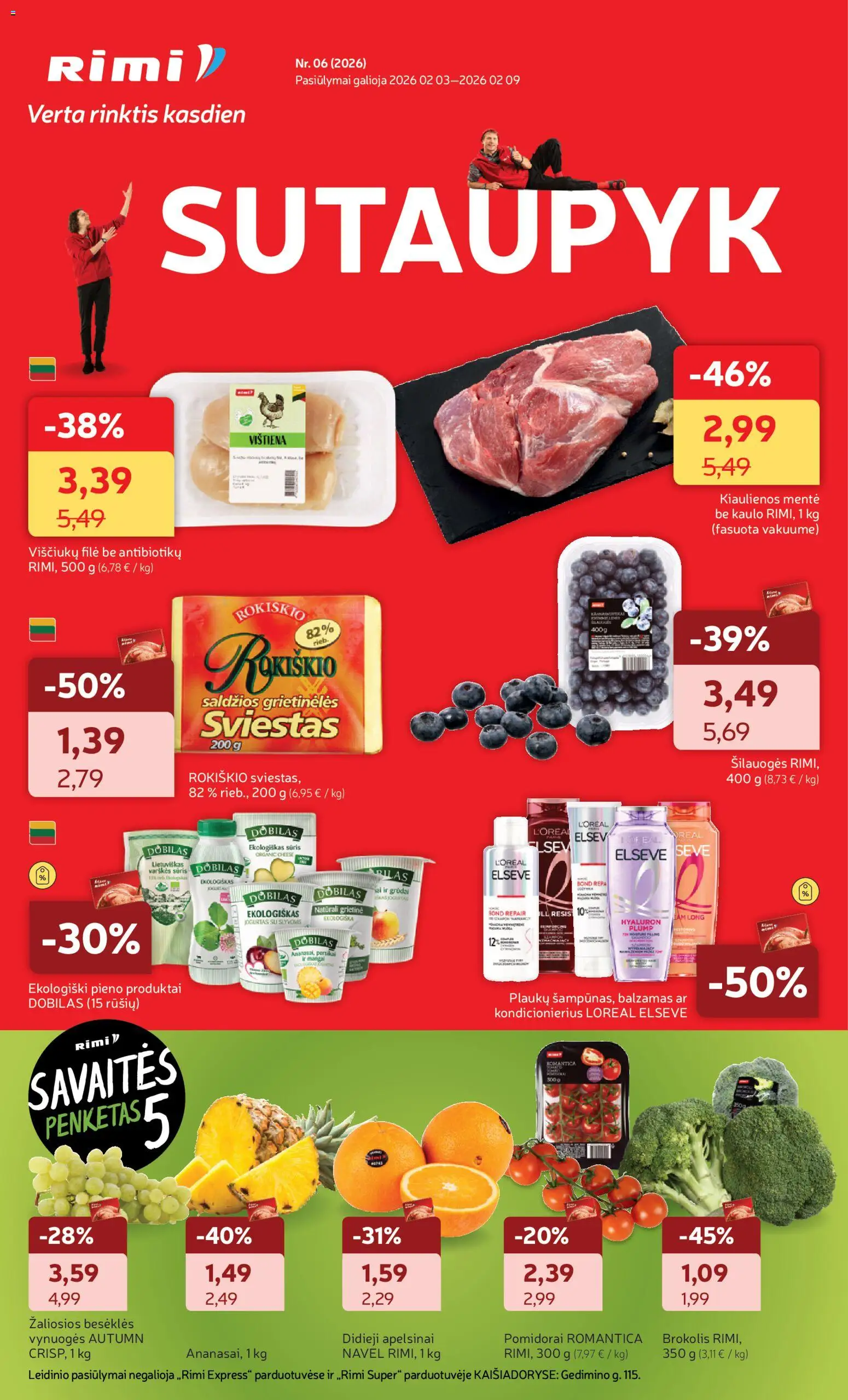 Rimi parduotuvės leidinio Leidinys galiojančio nuo 2026.02.03 peržiūra